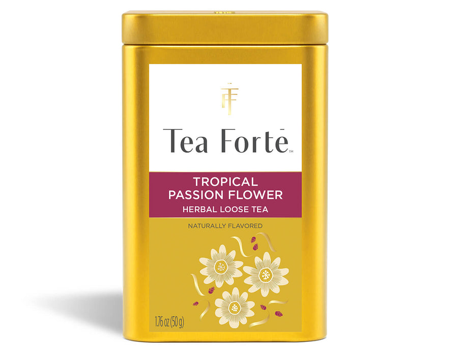Tropical Passion Flower Loose Leaf Tea Canister