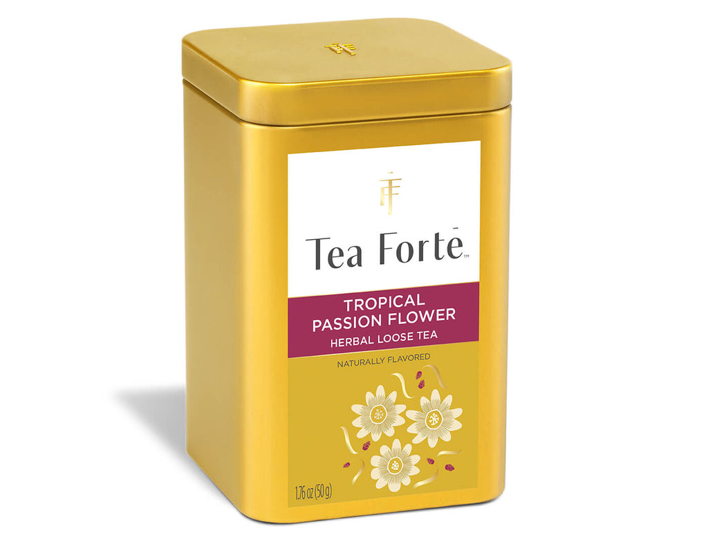 Tropical Passion Flower Loose Leaf Tea Canister