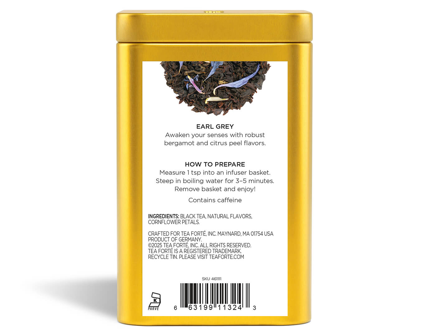 Earl Grey Loose Leaf Tea Canister
