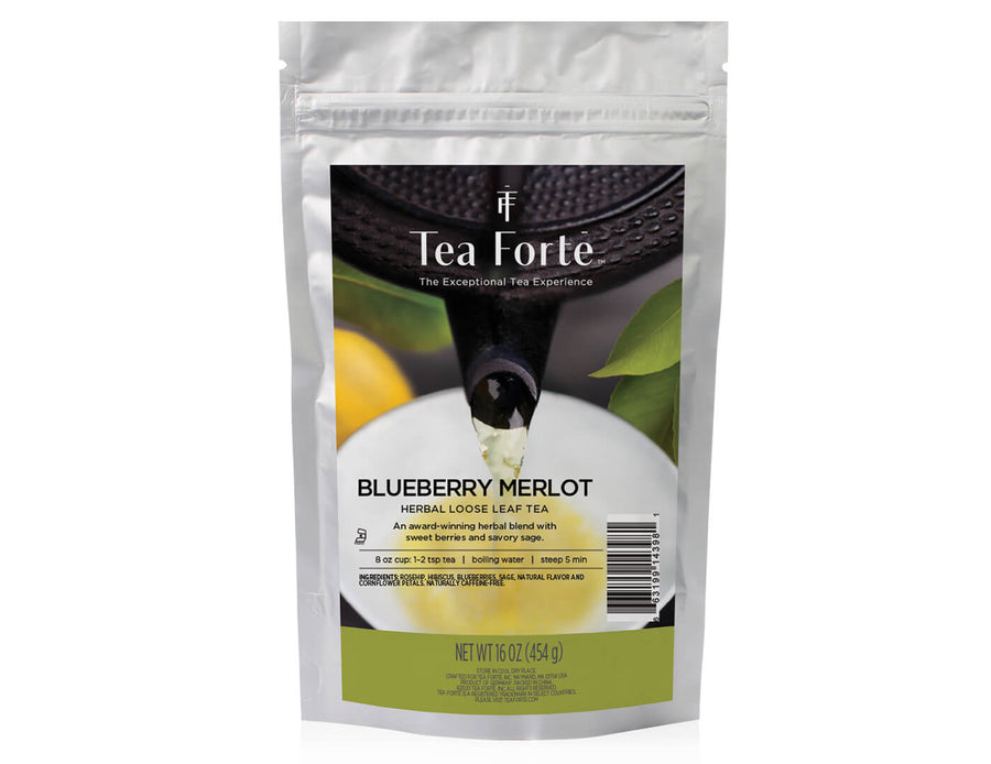 One Pound Loose Tea Pouch Blueberry Merlot Tea